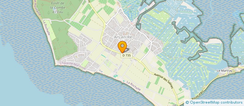 localisation de l'entreprise NOTALEX HOLDING  ARS-EN-RE