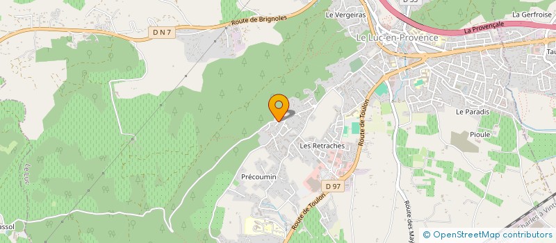 localisation de l'entreprise NOTALUC  LE LUC