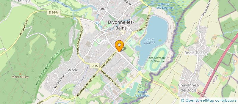 localisation de l'entreprise NOTARCIS SCI à DIVONNE-LES-BAINS