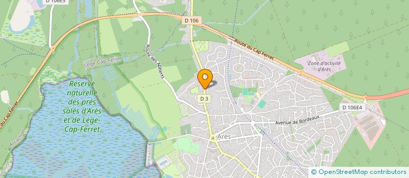 localisation de l'entreprise NOTARES 1  ARES