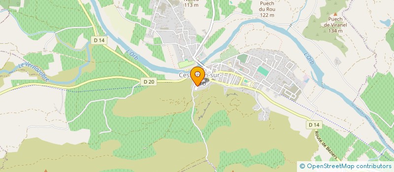 localisation de l'entreprise NOTES A D'OC  CESSENON-SUR-ORB