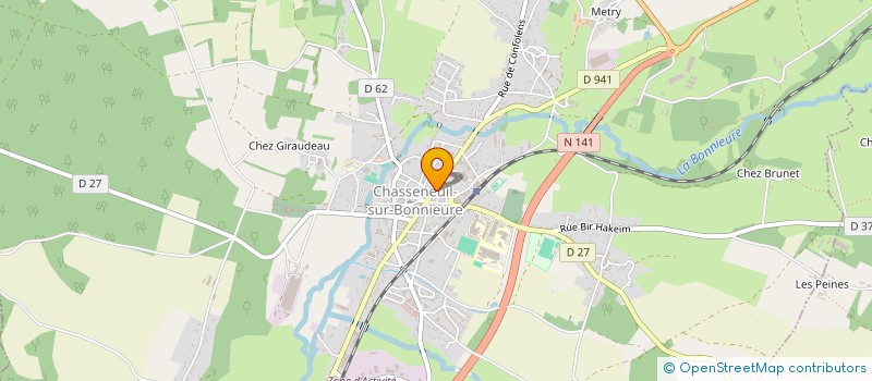 localisation de l'entreprise NOTES D ESPOIR à CHASSENEUIL-SUR-BONNIEURE