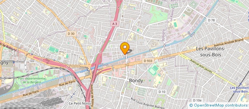 localisation de l'entreprise NOTES DE FOND à BONDY