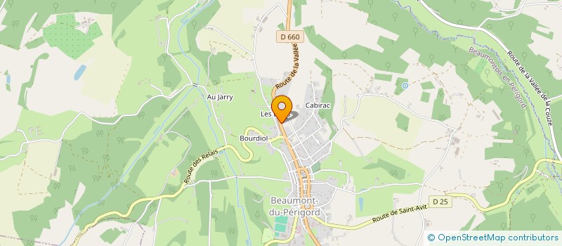 localisation de l'entreprise NOTES EN LIVE  BEAUMONTOIS EN PERIGORD