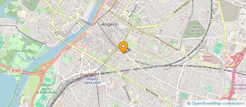 localisation de l'entreprise NOTES GRAPHIQUES à ANGERS