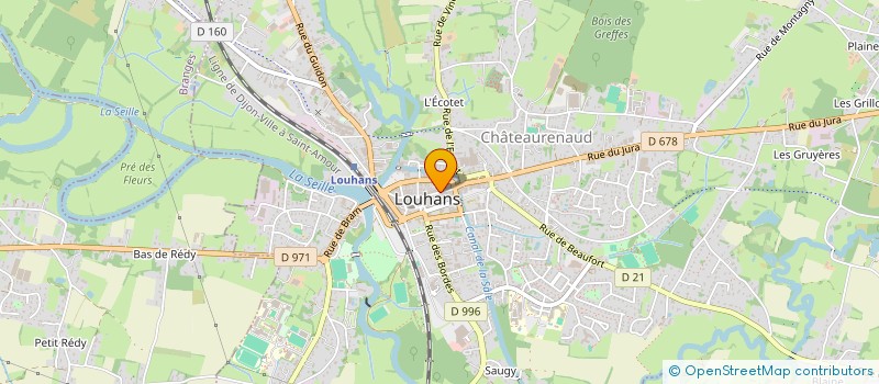 localisation de l'entreprise NOTES PARFUMEES à LOUHANS