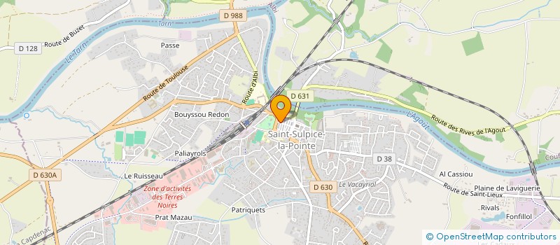 localisation de l'entreprise NOTES SENSIBLES à SAINT-SULPICE-LA-POINTE