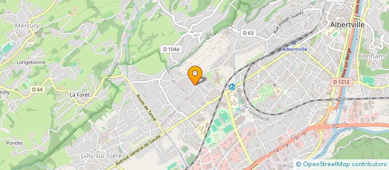 localisation de l'entreprise NOTETOILE IMMO  ALBERTVILLE