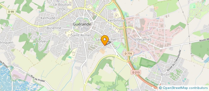 localisation de l'entreprise NOTHEAM  GUERANDE