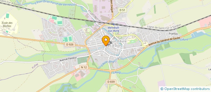 localisation de l'entreprise NOTHIERS  VERNEUIL D'AVRE ET D'ITON