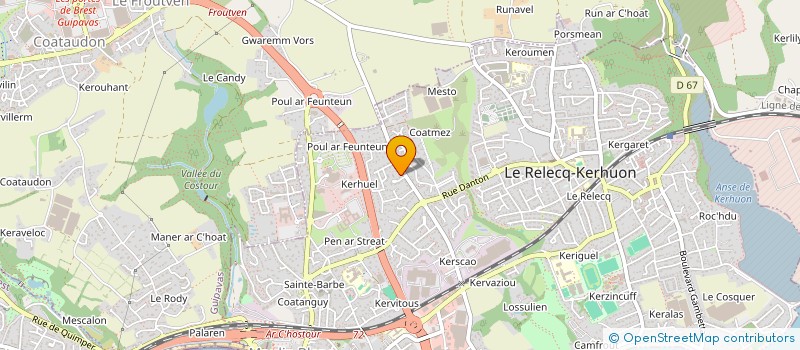 localisation de l'entreprise NOTI  LE RELECQ-KERHUON