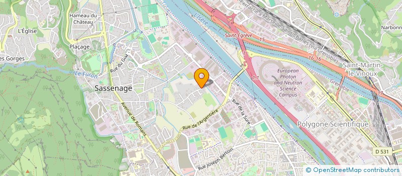 localisation de l'entreprise NOTIB à SASSENAGE