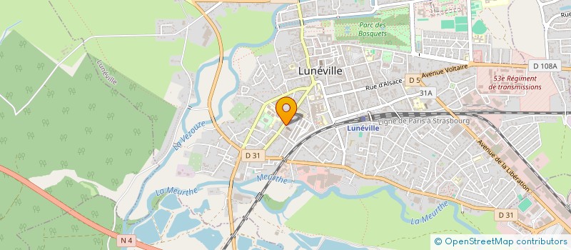 localisation de l'entreprise NOTIMMO  LUNEVILLE