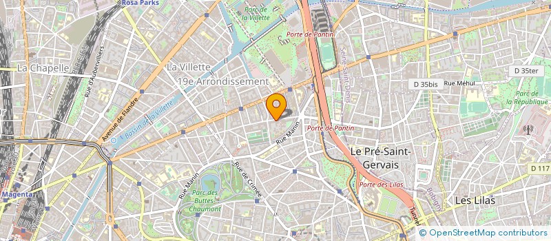 localisation de l'entreprise NOTIN à PARIS