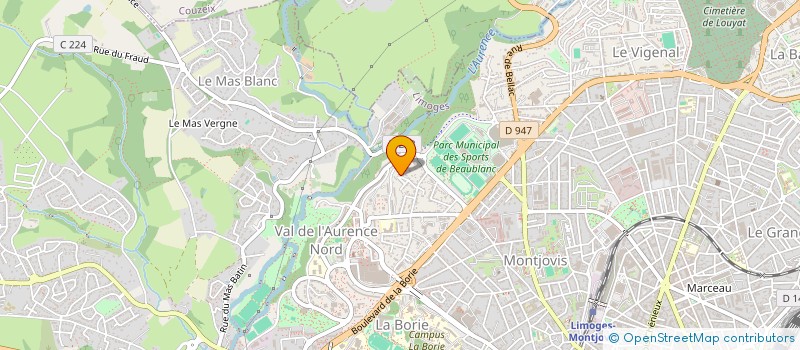 localisation de l'entreprise NOTIONS D'OBSERVATION DE LA VOIE ASTRALE à LIMOGES