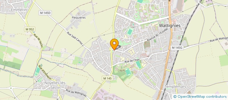 localisation de l'entreprise NOTM INVEST  WATTIGNIES