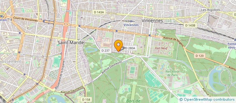 localisation de l'entreprise NOTODOGMEAT FONDATION FRANCE à VINCENNES