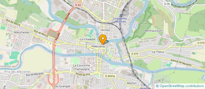 localisation de l'entreprise NOTORIETE 2.0  CHARLEVILLE-MEZIERES