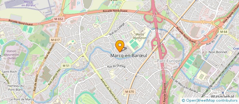 localisation de l'entreprise NOTOS à MARCQ-EN-BARŒUL