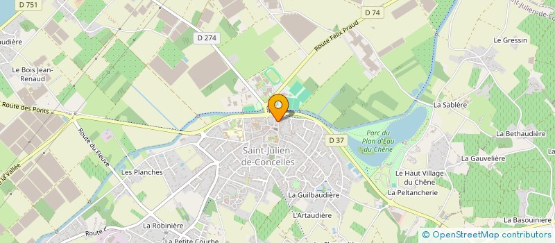 localisation de l'entreprise NOTOS  SAINT-JULIEN-DE-CONCELLES