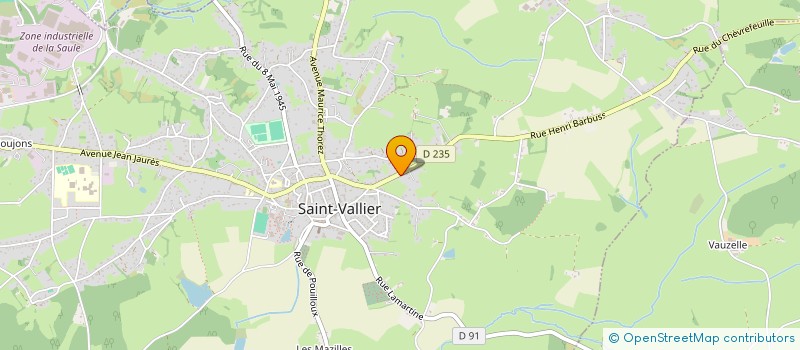 localisation de l'entreprise NOTRAC  SAINT-VALLIER