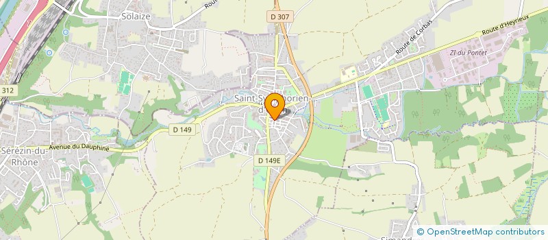 localisation de l'entreprise NOTRE AUDIOPROTHESISTE  SAINT-SYMPHORIEN-D'OZON