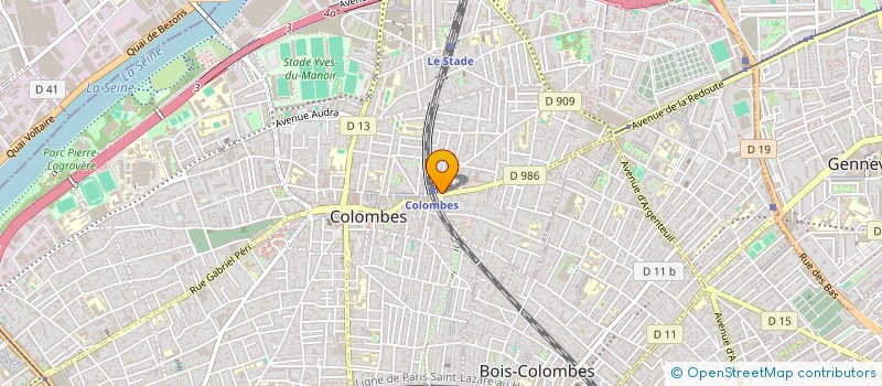 localisation de l'entreprise NOTRE AVENIR NOTRE PROFESSION à COLOMBES