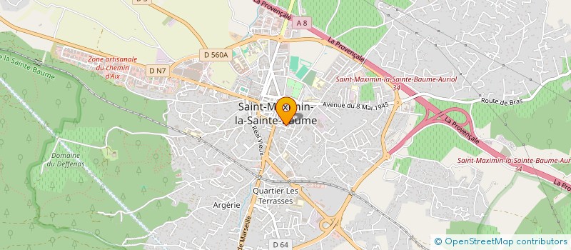 localisation de l'entreprise NOTRE BIBLIOTHEQUE à SAINT-MAXIMIN-LA-SAINTE-BAUME