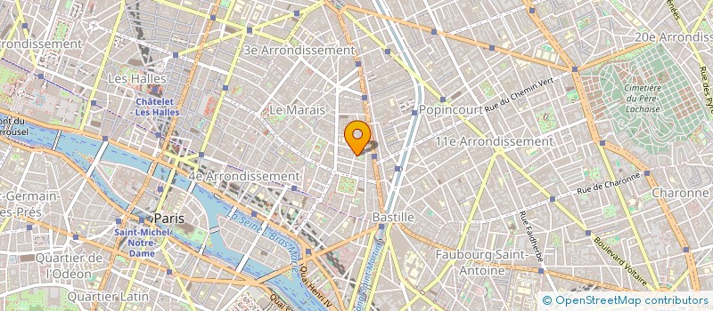 localisation de l'entreprise NOTRE CAFE MARAIS  PARIS