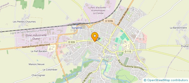 localisation de l'entreprise NOTRE CERCLE à SURGERES