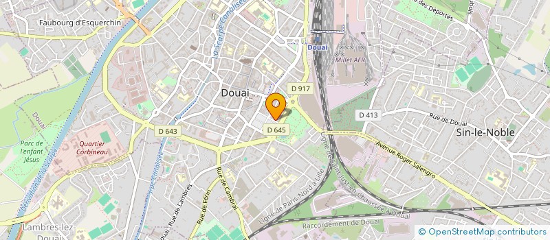 localisation de l'entreprise NOTRE COURTILLE à DOUAI