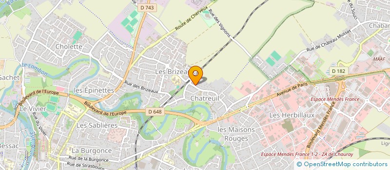 localisation de l'entreprise NOTRE DAME  NIORT