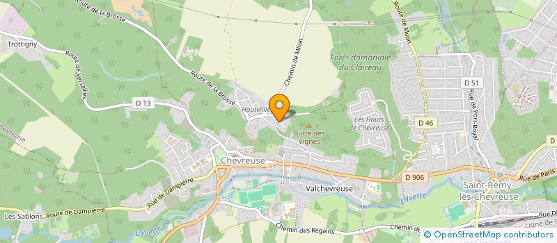 localisation de l'entreprise NOTRE DAME  CHEVREUSE