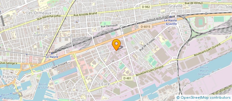 localisation de l'entreprise NOTRE DAME AUTOMOBILES à LE HAVRE