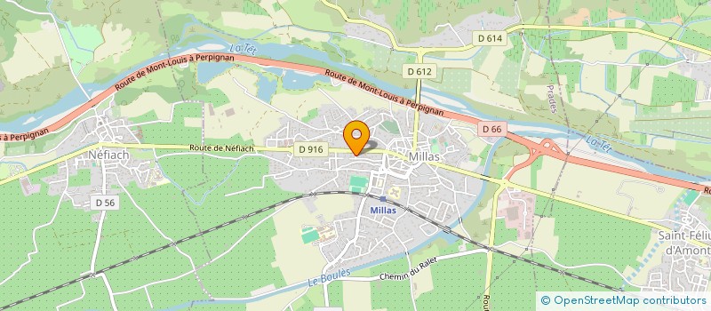 localisation de l'entreprise NOTRE DAME DE FORCA-REAL  MILLAS