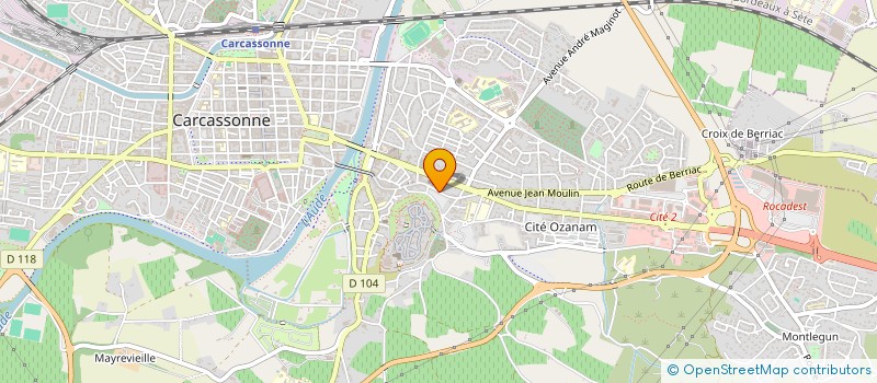 localisation de l'entreprise NOTRE DAME DE L'ABBAYE  ACCUEIL  CARCASSONNE