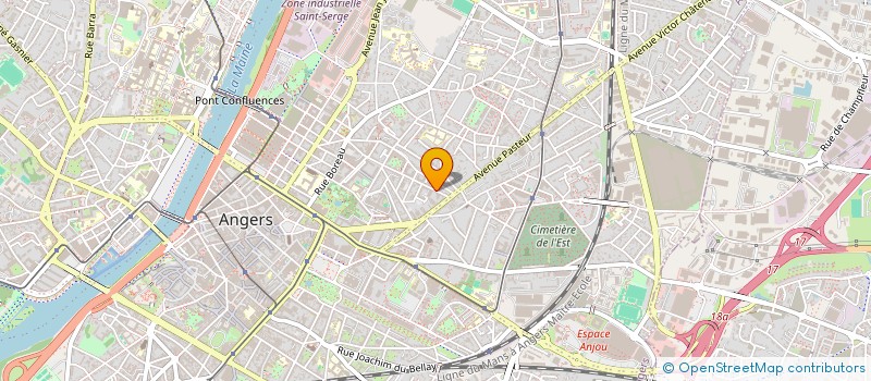localisation de l'entreprise NOTRE DAME DE L ACCUEIL à ANGERS