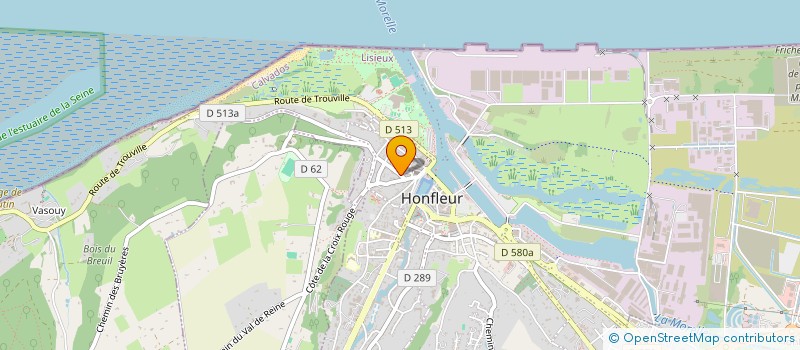 localisation de l'entreprise NOTRE DAME DE LA COTE FLEURIE  HONFLEUR