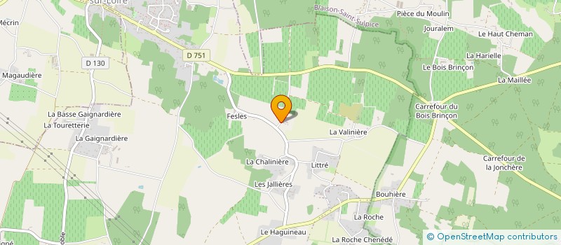 localisation de l'entreprise NOTRE DAME DE LA SAGESSE  BRISSAC LOIRE AUBANCE