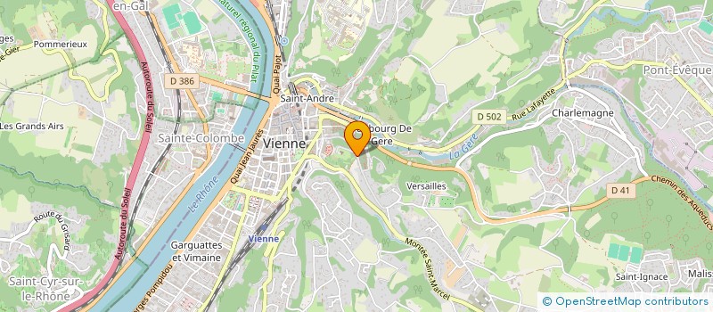 localisation de l'entreprise NOTRE DAME DE LA SALETTE  VIENNE