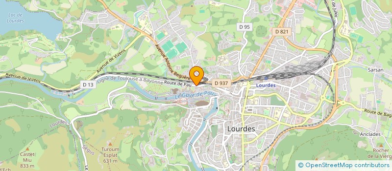 localisation de l'entreprise NOTRE DAME DE LORETTE  LOURDES