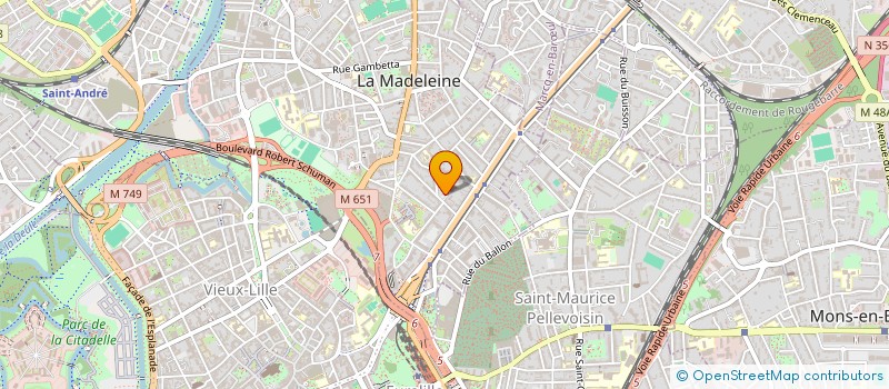 localisation de l'entreprise NOTRE DAME DE LOURDES à LA MADELEINE
