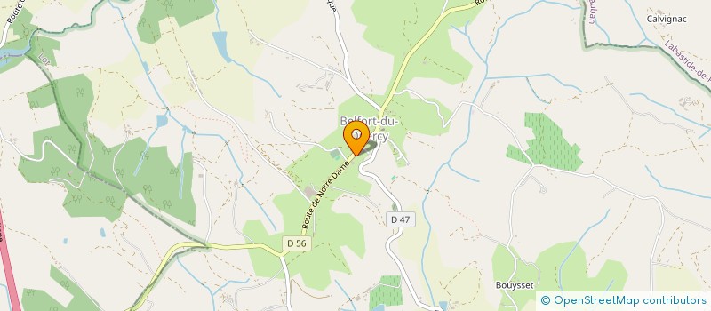 localisation de l'entreprise NOTRE DAME DES COULEURS à BELFORT-DU-QUERCY