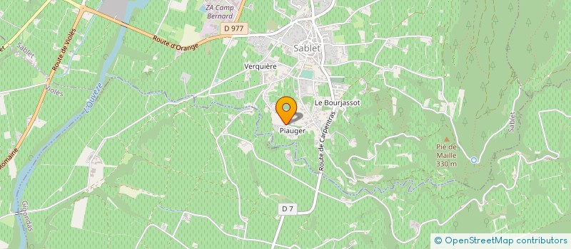 localisation de l'entreprise NOTRE DAME DES PALLIERES  SABLET