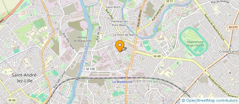localisation de l'entreprise NOTRE DAME DES VICTOIRES à MARCQ-EN-BARŒUL