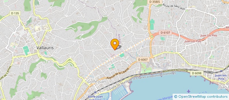localisation de l'entreprise NOTRE DAME MARINE à VALLAURIS