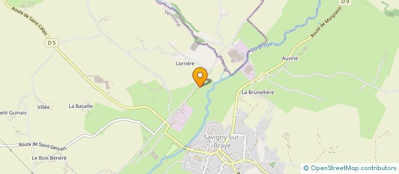 localisation de l'entreprise NOTRE DESTIN AU FIL DE L'EAU  SAVIGNY-SUR-BRAYE
