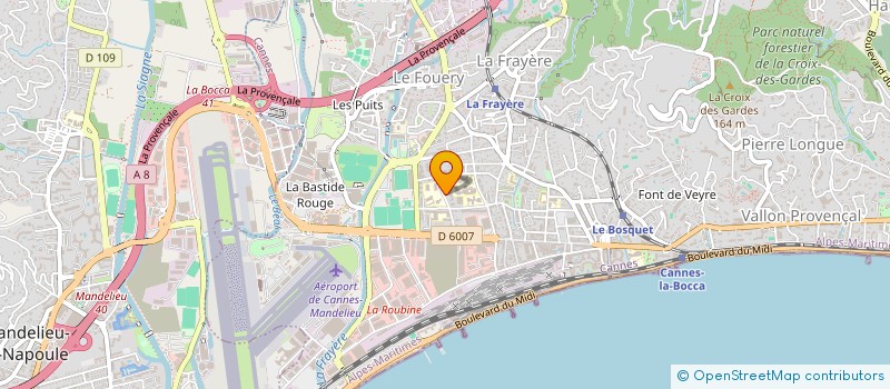 localisation de l'entreprise NOTRE GESTION à CANNES