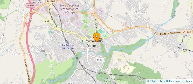 localisation de l'entreprise NOTRE RESTO à LA ROCHE-SUR-FORON