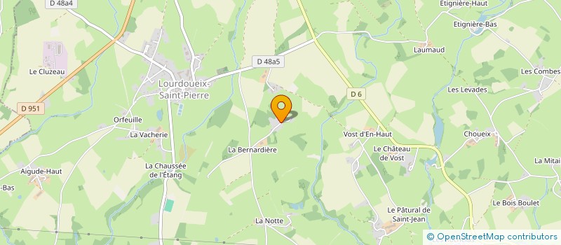 localisation de l'entreprise NOTRE REVE à LOURDOUEIX-SAINT-PIERRE